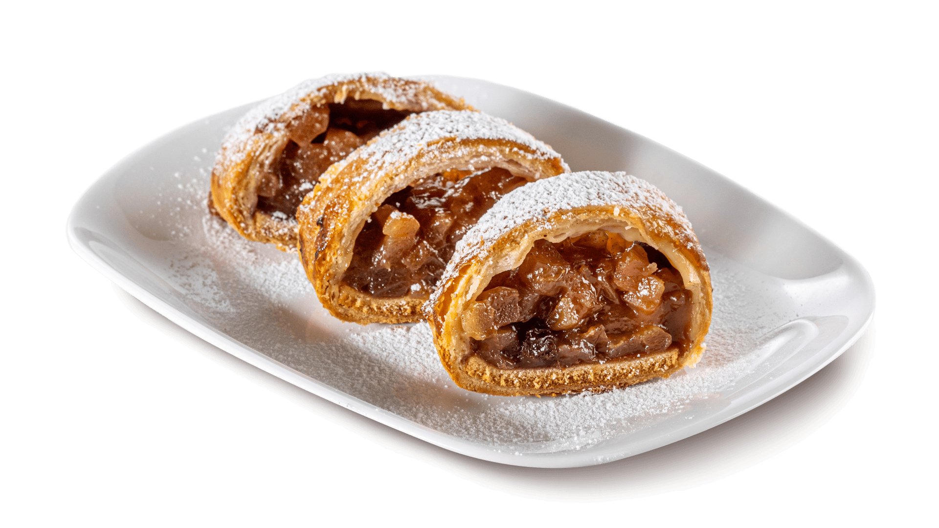Pastry product made with NewFru Strudel